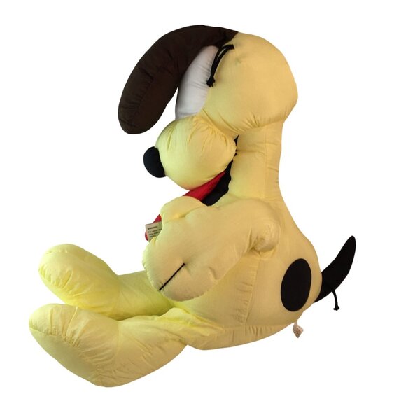 Vintage Spencer Gifts Yellow Odie Plush 30" Nylon Garfield Puppy Dog 1990 w/tags - Picture 3 of 10